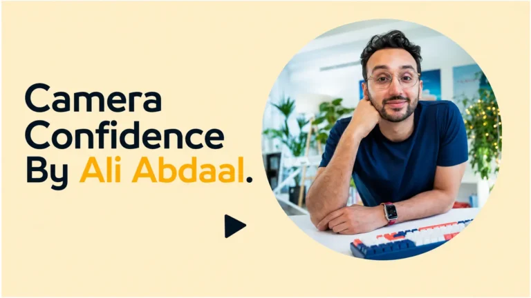 Camera Confidence By Ali Abdaal
