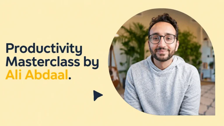 Productivity Masterclass by Ali Abdaal